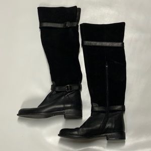 Black cuff boots, size 7 1/2 N